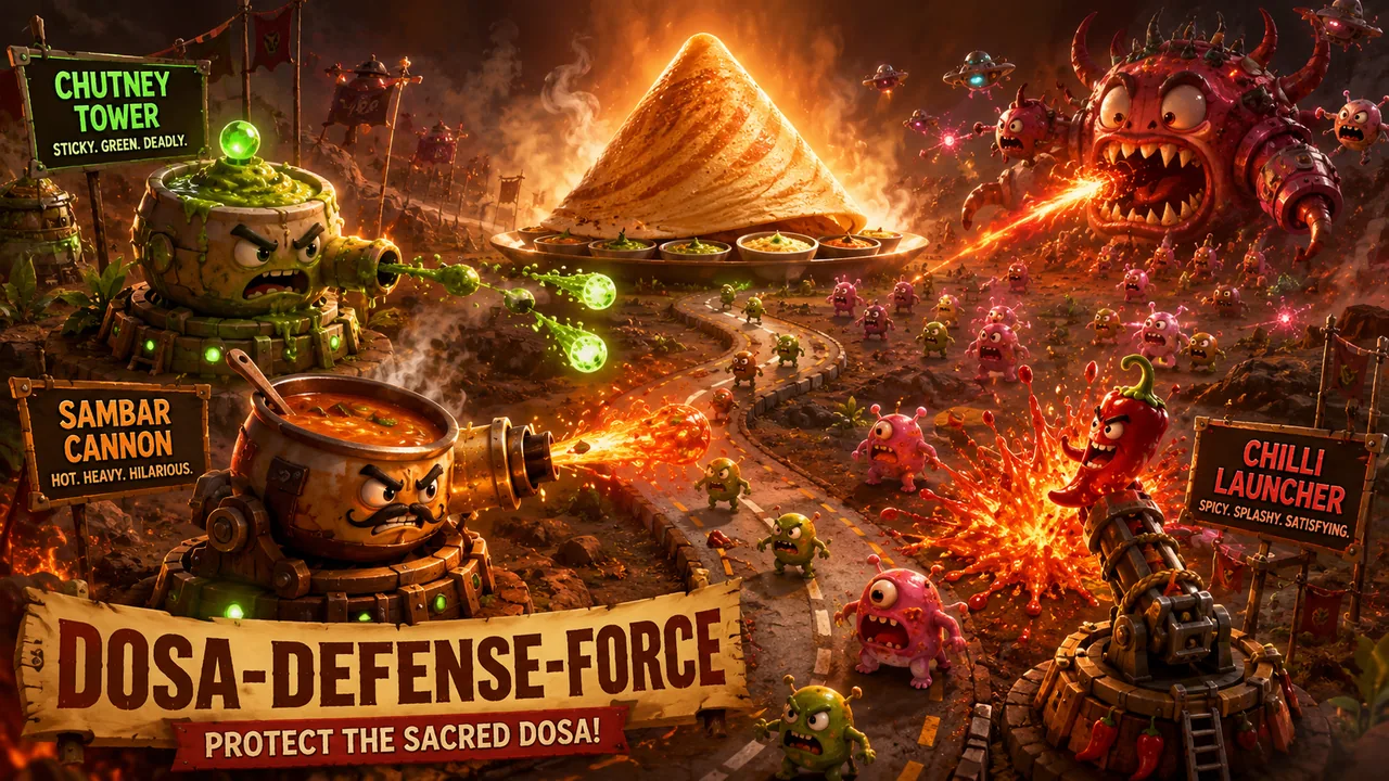 Dosa Defense Force gameplay thumbnail