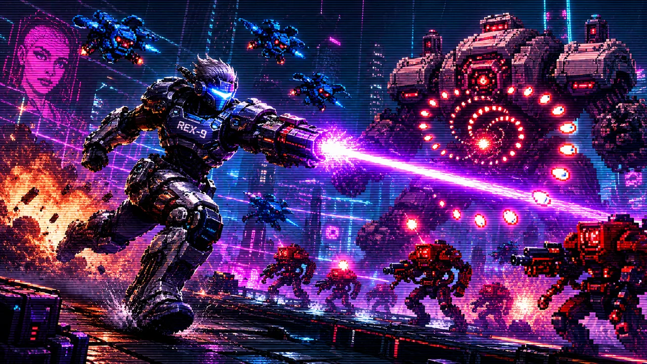 Neon Commando: Byte War gameplay thumbnail