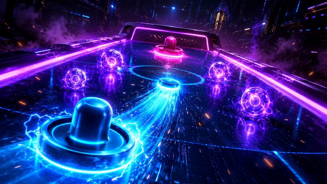 Neon Hockey Flick gameplay thumbnail