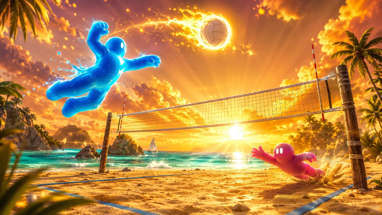 Retro Volleyball Beach gameplay thumbnail