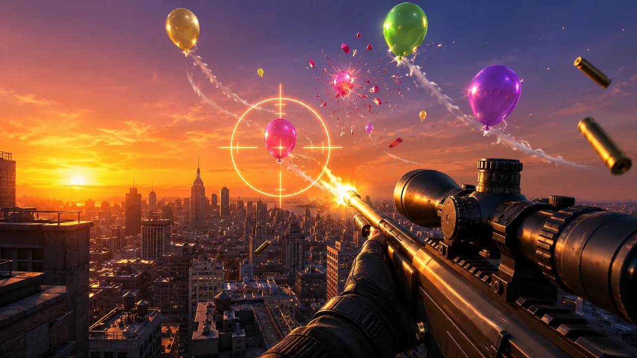 Skyline Sniper Balloons gameplay thumbnail