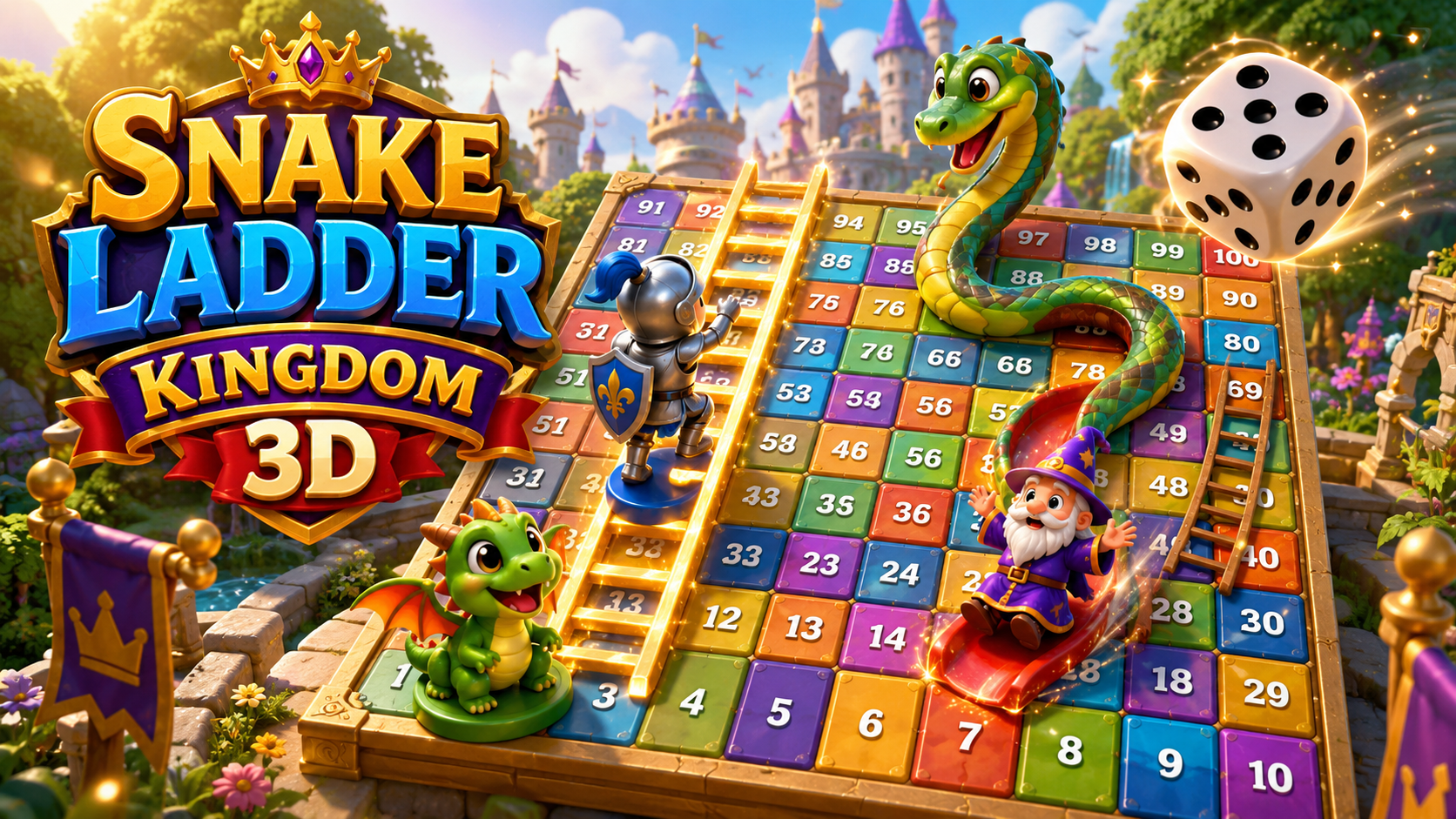 Snake Ladder Kingdom 3D gameplay thumbnail